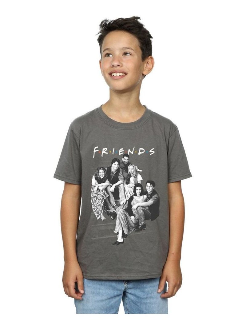 Friends - T-shirt Gris Noir - Kiabi