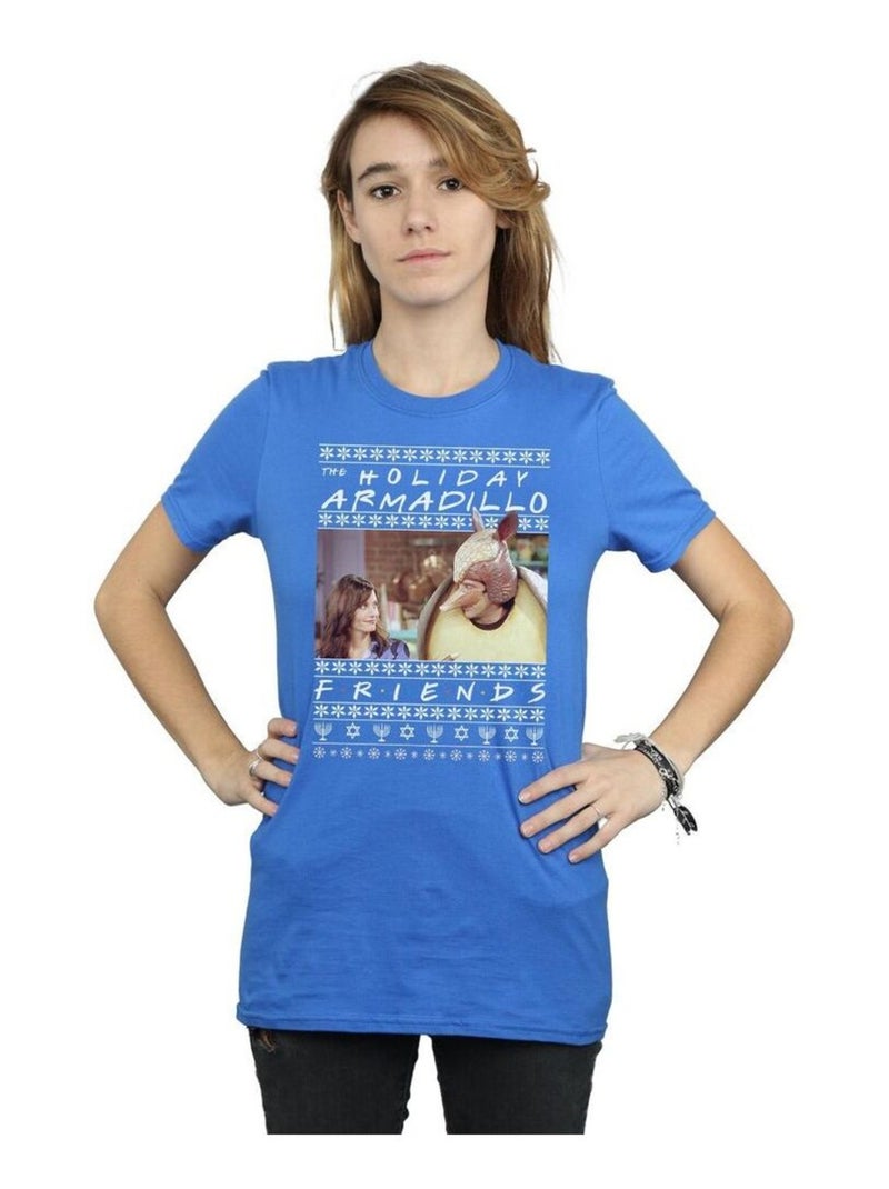 Friends - T-shirt HOLIDAY ARMADILLO Bleu roi - Kiabi