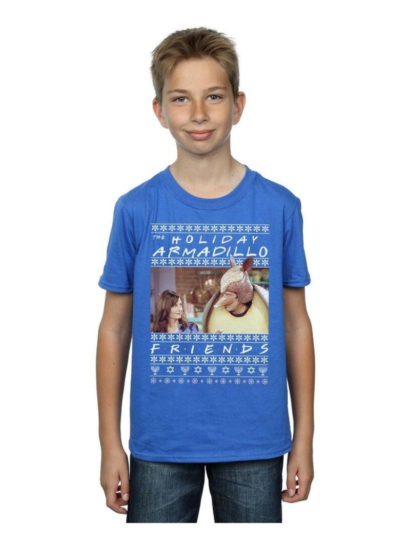 Friends - T-shirt HOLIDAY ARMADILLO Bleu roi - Kiabi