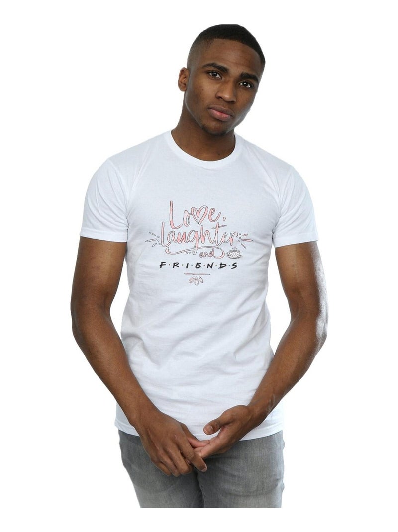 Friends - T-shirt LOVE LAUGHTER Blanc - Kiabi