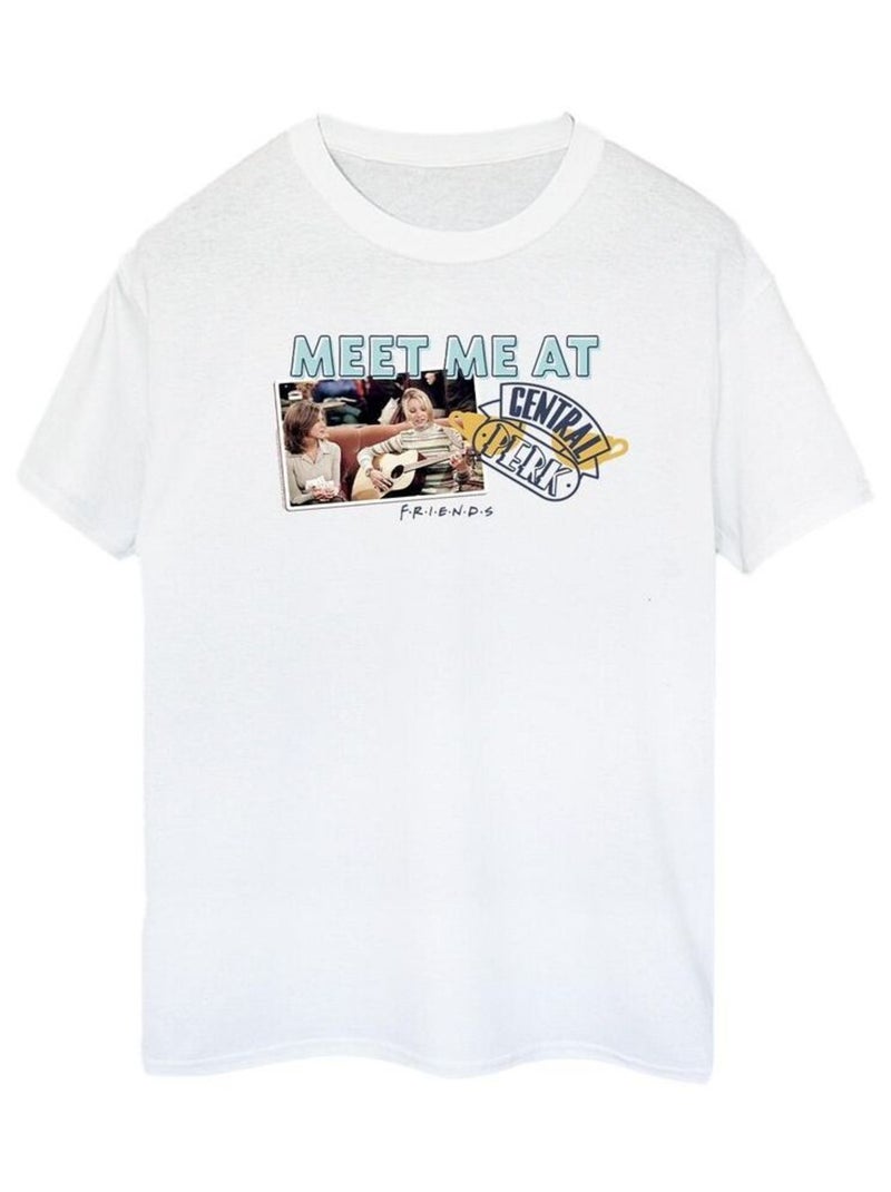 Friends - T-shirt MEET ME AT CENTRAL PERK Blanc - Kiabi