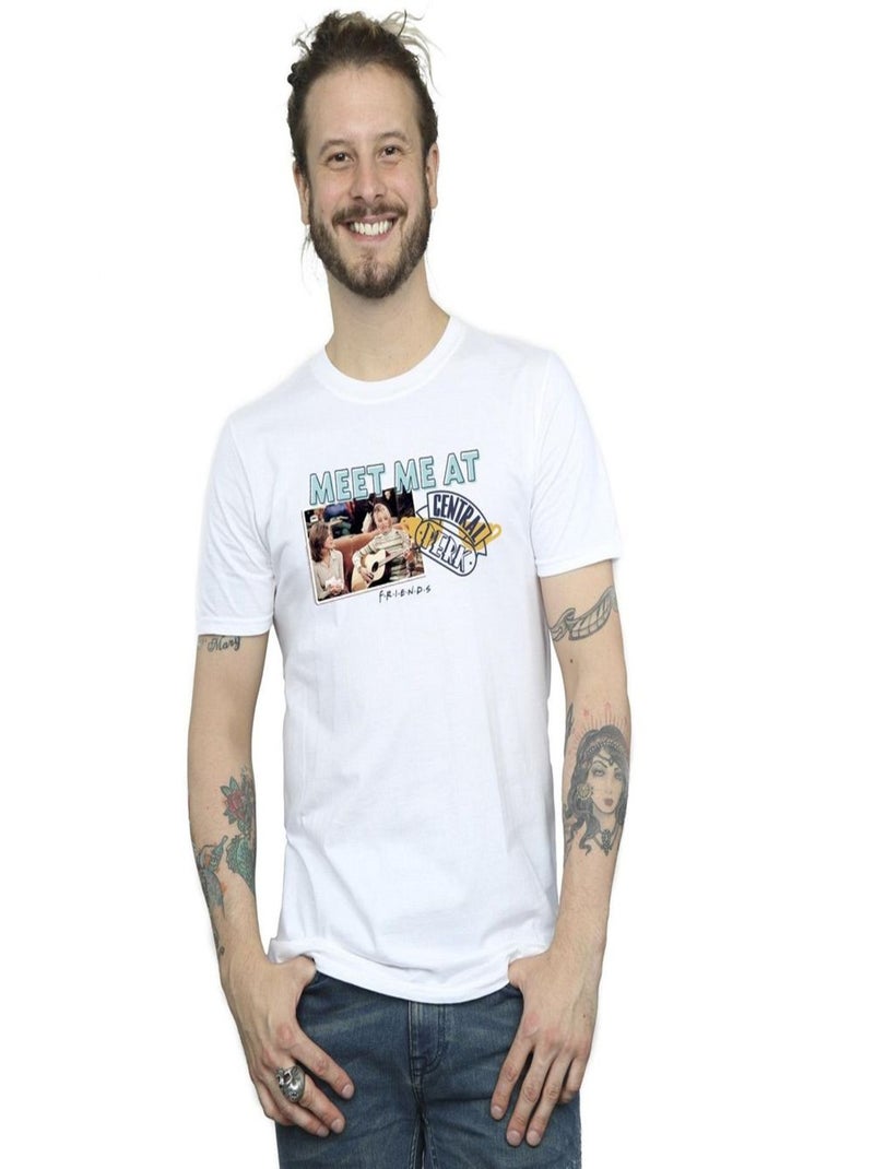 Friends - T-shirt MEET ME AT CENTRAL PERK Blanc - Kiabi