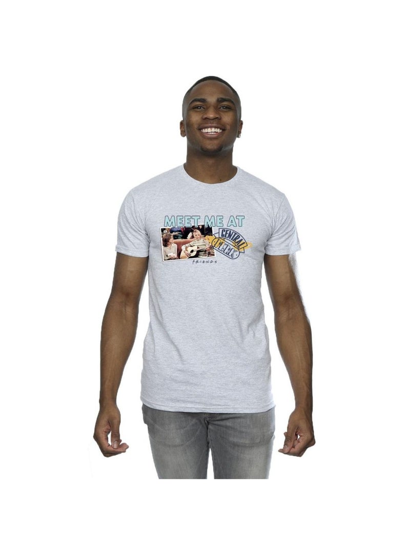 Friends - T-shirt MEET ME AT CENTRAL PERK Gris chiné - Kiabi