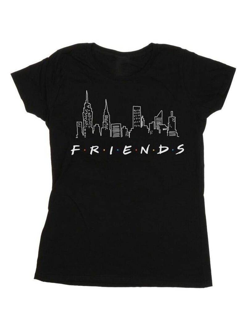 Friends - T-shirt motif/style Ligne d'horizon Noir - Kiabi