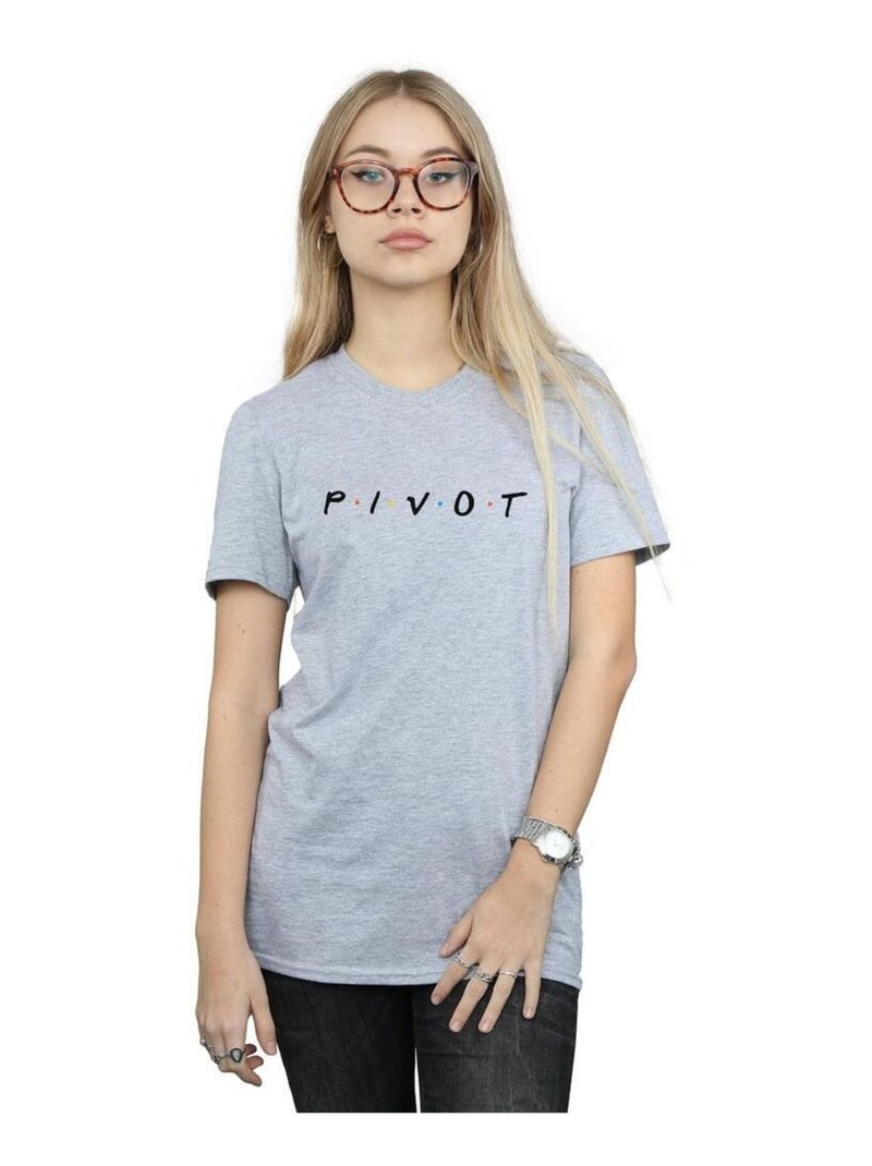 Friends - T-shirt motif/style logo Gris chiné - Kiabi