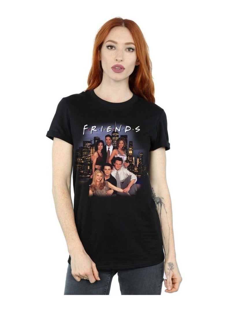 Friends - T-shirt motif/style photo de groupe et hommage Noir - Kiabi