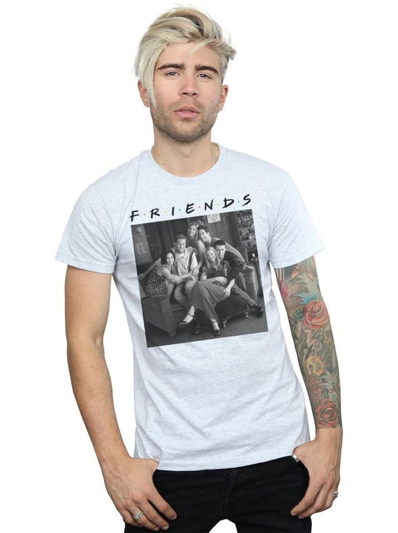 Friends - T-shirt motif/style Photo Gris chiné - Kiabi