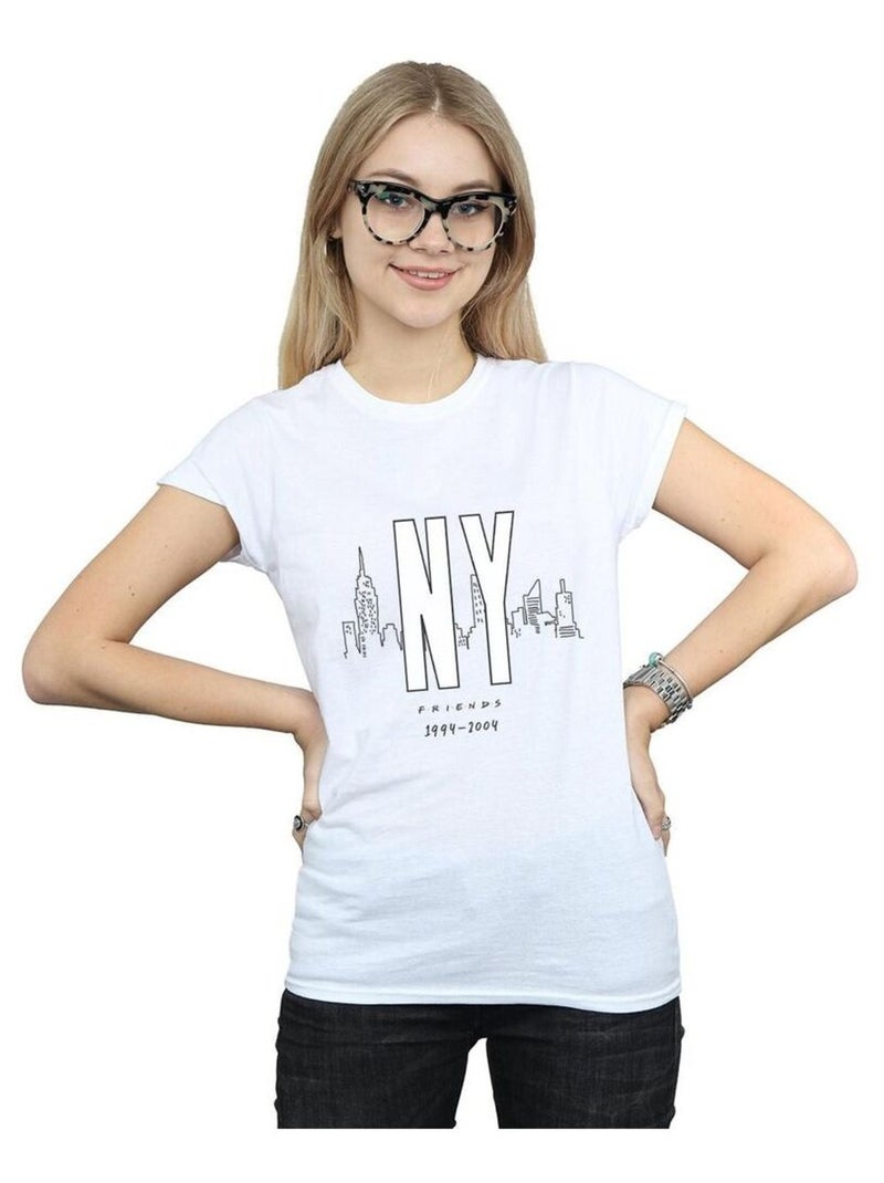 Friends - T-shirt NY CITY Blanc - Kiabi