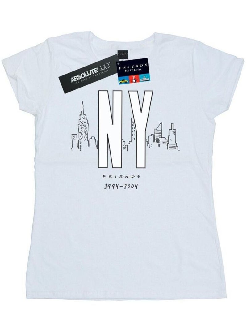 Friends - T-shirt NY CITY Blanc - Kiabi