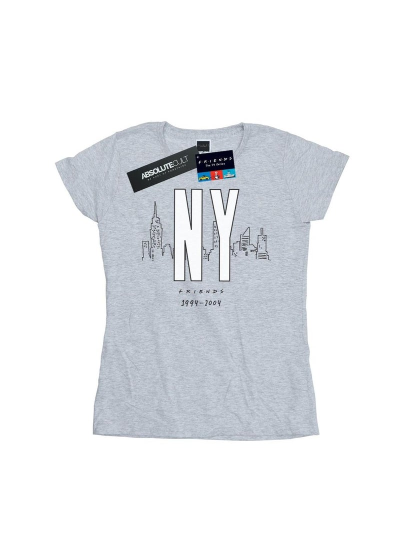 Friends - T-shirt NY CITY Gris chiné - Kiabi