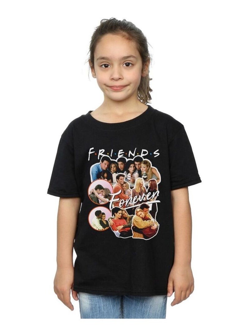 Friends - T-shirt THE ONE WITH ALL THE HUGS Noir - Kiabi