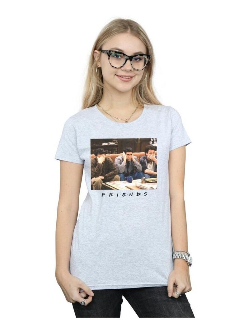 Friends - T-shirt THREE WISE GUYS Gris chiné - Kiabi