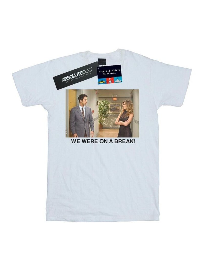 Friends - T-shirt WE WERE ON A BREAK Blanc - Kiabi