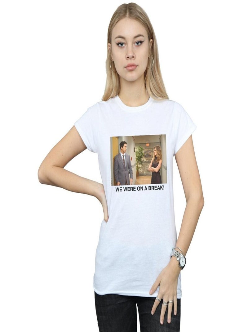 Friends - T-shirt WE WERE ON A BREAK Blanc - Kiabi