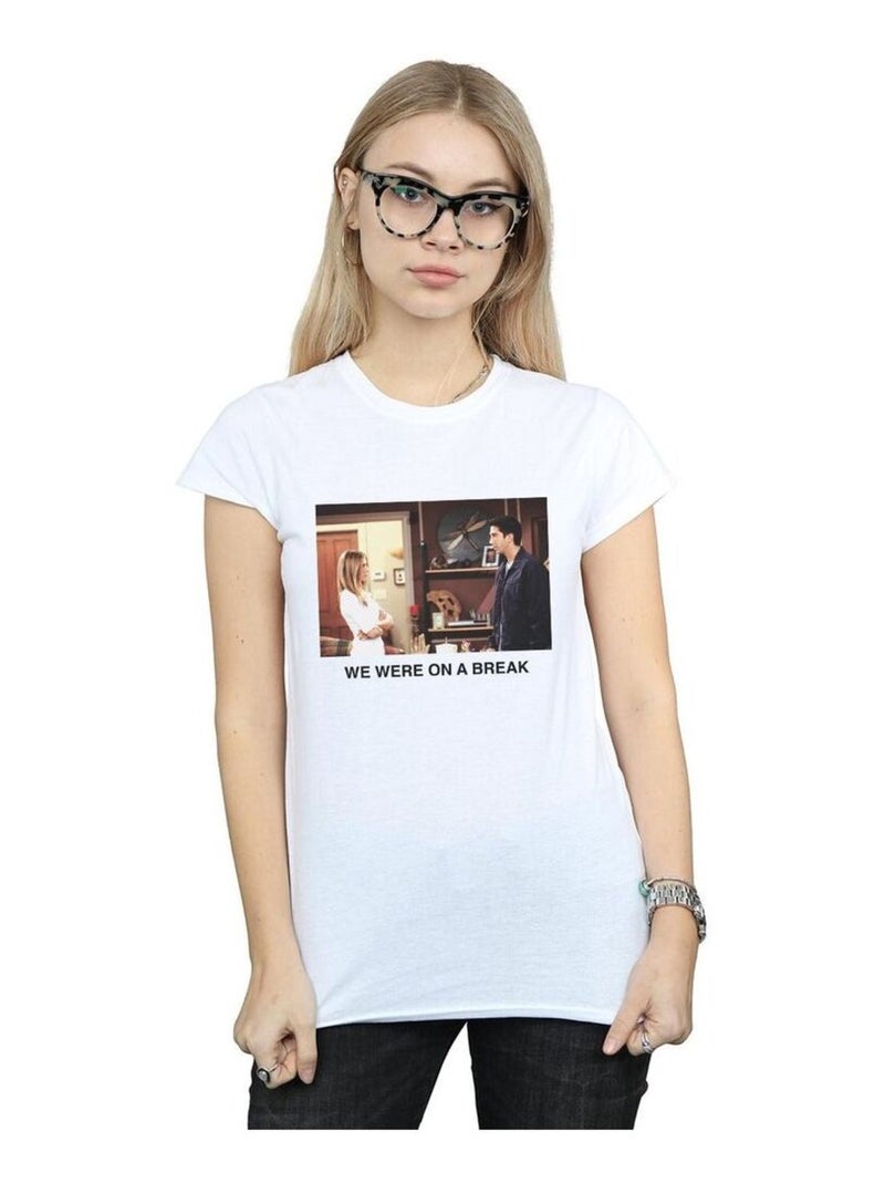 Friends - T-shirt WE WERE ON A BREAK Blanc - Kiabi