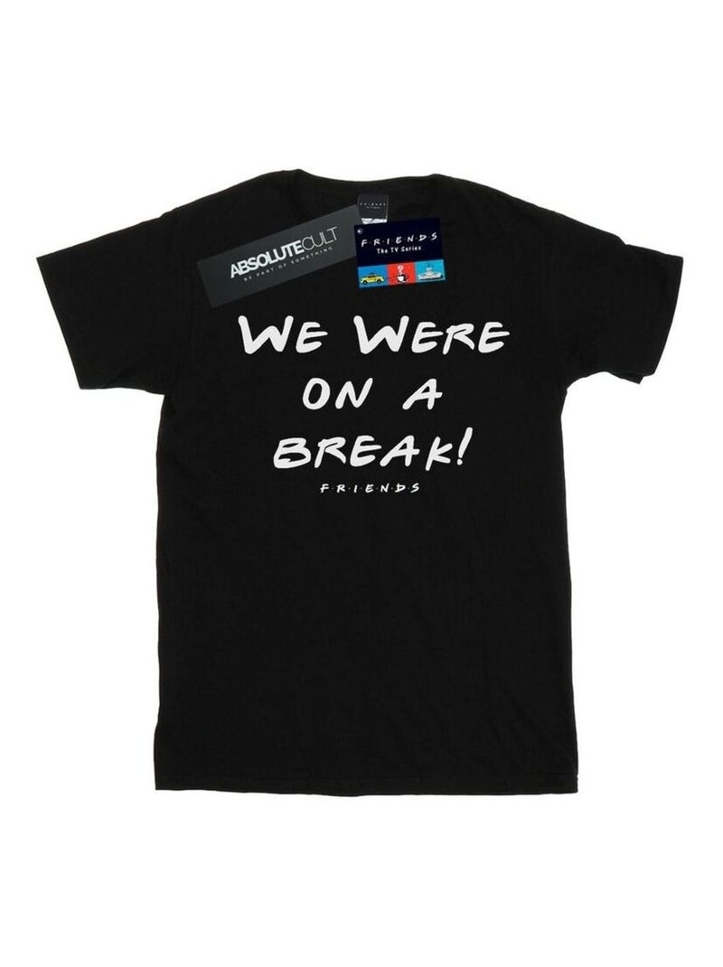Friends - T-shirt WE WERE ON A BREAK Noir - Kiabi