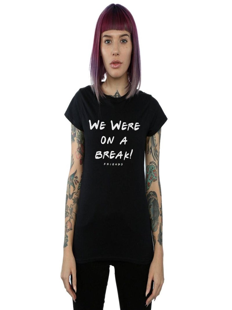 Friends - T-shirt WE WERE ON A BREAK Noir - Kiabi