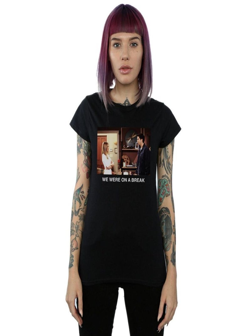 Friends - T-shirt WE WERE ON A BREAK Noir - Kiabi