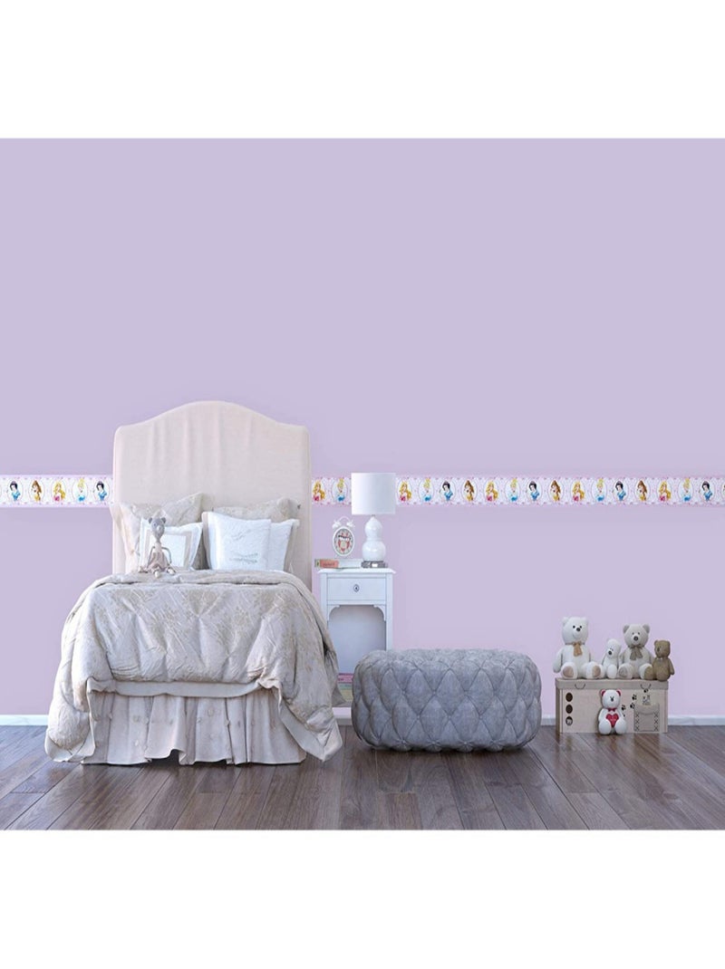 Frise 4 Princesses Disney La Belle au bois dormant, Cendrillon Blanche Neige, Belle Multicolore - Kiabi