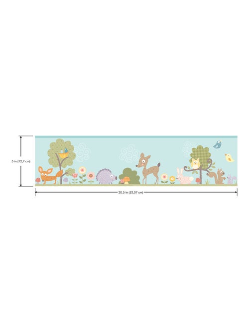 Frise adhésive - Animaux De La Forêt - Longueur 22,86 cm - Kiabi