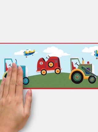 Frise adhésive - Fil De Camions - Longueur 22,86 cm