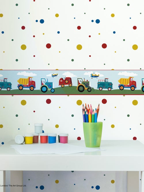 Frise adhésive - Fil De Camions - Longueur 22,86 cm - Kiabi