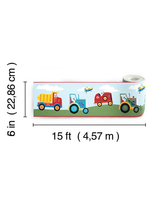 Frise adhésive - Fil De Camions - Longueur 22,86 cm - Kiabi