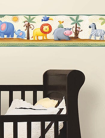 Frise adhésive - Jungle - Longueur 22,86 cm