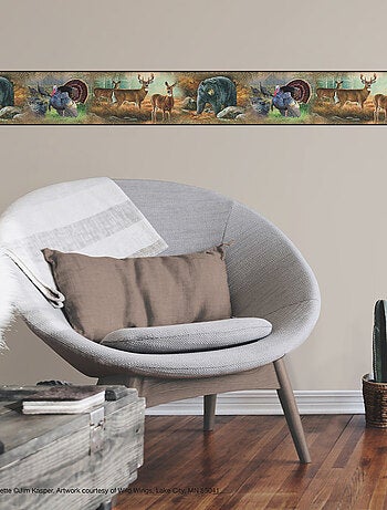 Frise adhésive - Savane - Longueur 22,86 cm