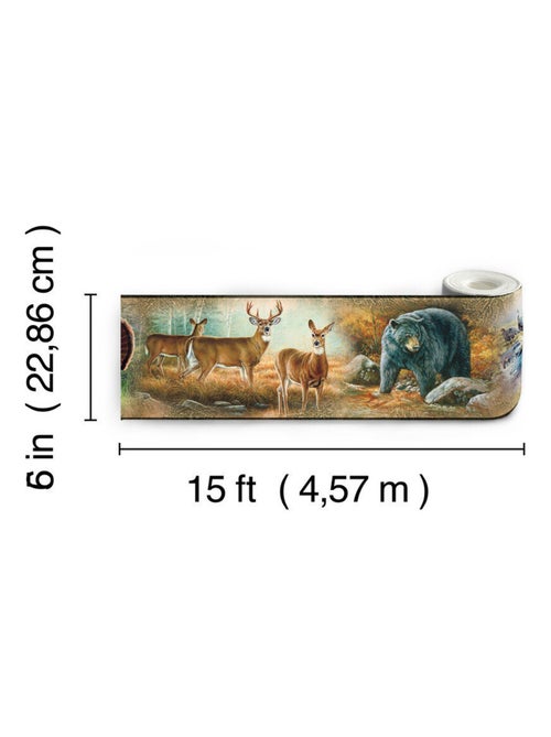 Frise adhésive - Savane - Longueur 22,86 cm - Kiabi