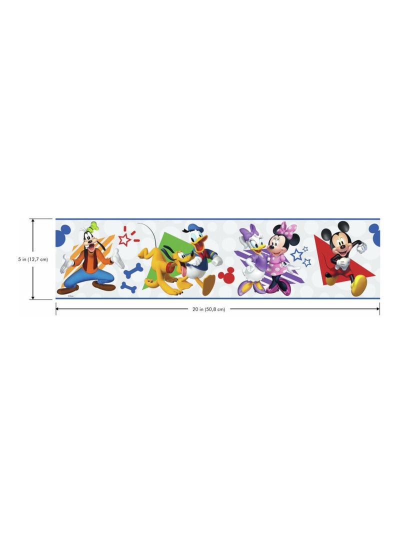Frise adhésive Disney Mickey and Friends - 12,7 cm x 4.57 m Multicolore - Kiabi