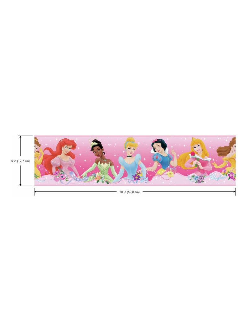 Frise adhésive Disney Princesses Dream - 12,7 cm x 4.57 m Multicolore - Kiabi