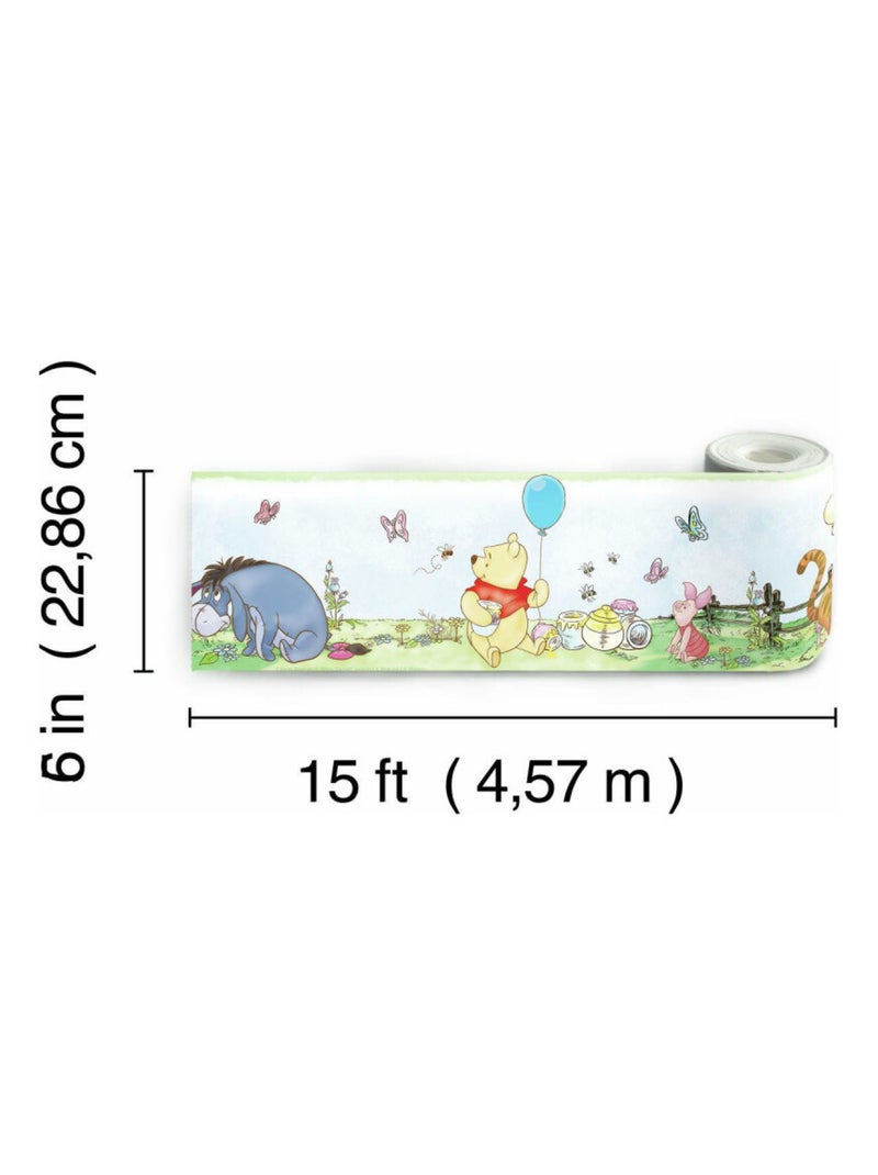 Frise adhésive Disney Winnie l'Ourson (the Pooh) - 12,7 cm x 4.57 m Blanc - Kiabi