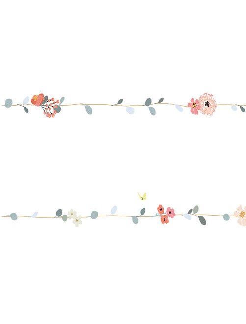 Frise adhésive fleur Nils (5 m) - Kiabi