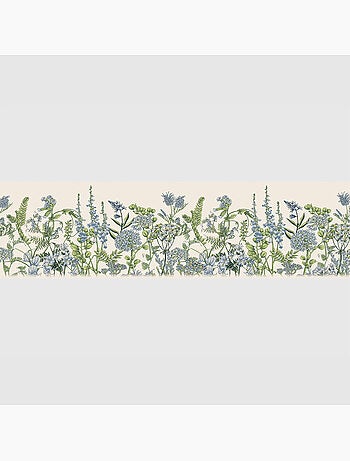 Frise auto-adhésive - fleurs de vesce sur fond beige - 500x13,8 cm