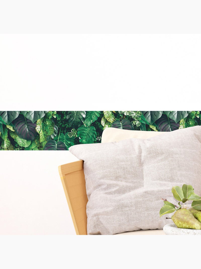 Frise auto-adhésive - jardin vertical 3d - 500x13,8 cm Multicolore - Kiabi