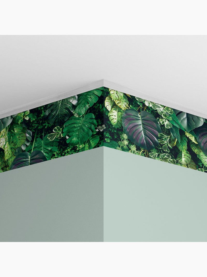 Frise auto-adhésive - jardin vertical 3d - 500x13,8 cm Multicolore - Kiabi