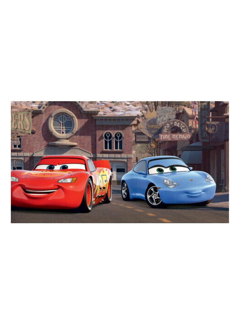 Frise auto-adhésive Cars Flash McQueen et Sally Carrera en ville de Disney 14CM X 5M Multicolore - Kiabi