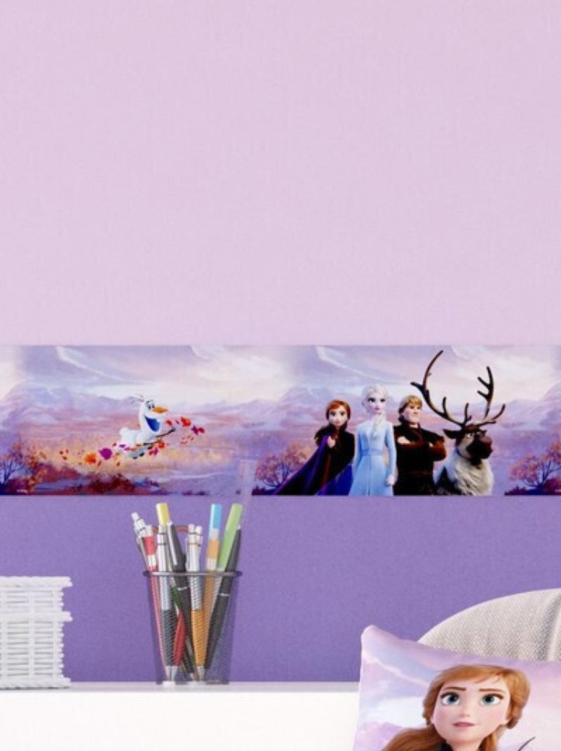 Frise auto-adhésive Disney - La Reine des Neiges 2 - modèle dans la forêt - 5 M x 10 CM Multicolore - Kiabi