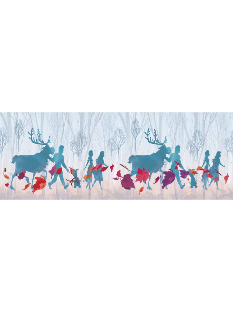Frise auto-adhésive Disney - La Reine des Neiges 2 - modèle ombres dans la forêt - 5 M x 14 CM Multicolore - Kiabi