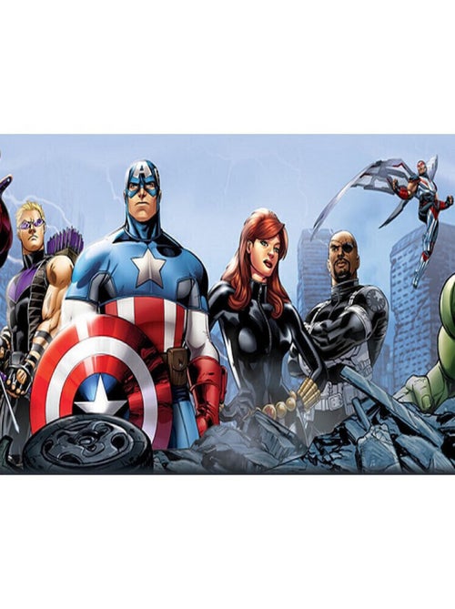 Frise auto-adhésive Disney Avengers 9 personnages Marvel 14CM X 5M - Kiabi