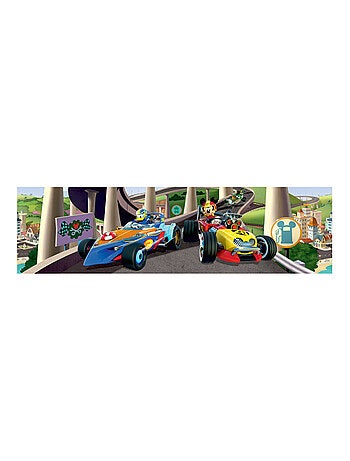 Frise auto-adhésive Mickey Mouse Mickey et Donald fond la course de Disney 10CM X 5M
