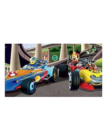 Frise auto-adhésive Mickey Mouse Mickey et Donald fond la course de Disney 10CM X 5M