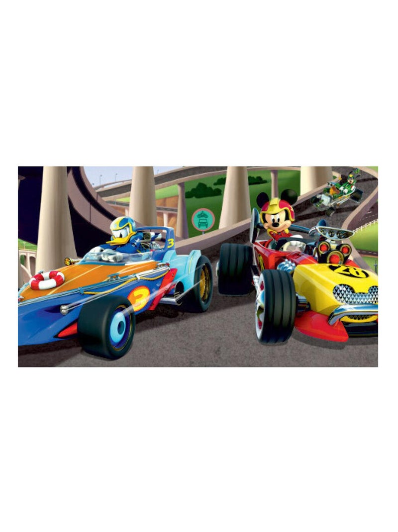 Frise auto-adhésive Mickey Mouse Mickey et Donald fond la course de Disney 14CM X 5M Multicolore - Kiabi