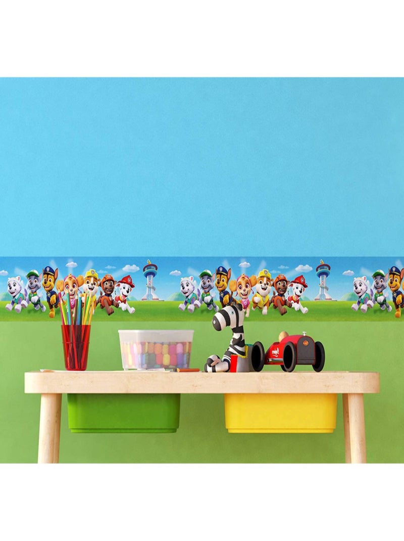 Frise auto-adhésive Pat'Patrouille - modèle En avant - 5 M x 10 CM Multicolore - Kiabi