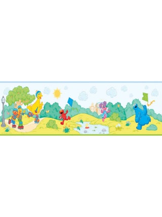 Frise auto-adhésive Sesame Street - 22.86 cm x 4.57 m