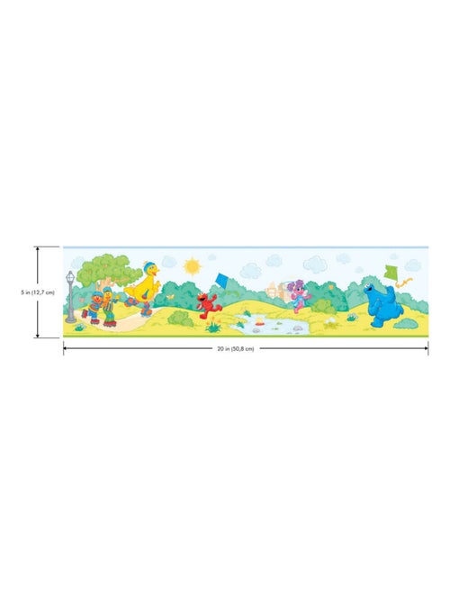 Frise auto-adhésive Sesame Street - 22.86 cm x 4.57 m - Kiabi