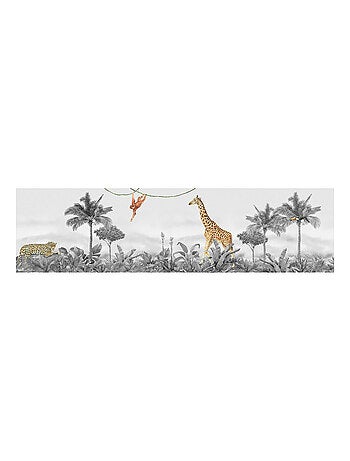 Frise auto-collante animaux de la jungle - 1 rouleau de 0,138 x 5 m