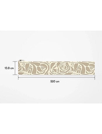 Frise auto-collante au fond de Moderne Flore abstraite