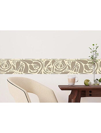 Frise auto-collante au fond de Moderne Flore abstraite